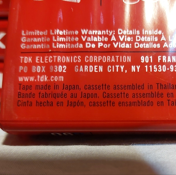 TDK Superior D90 Cassette Tapes Lot Of 7 Normal Bias New In Package - Picture 4 of 4